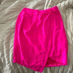 Hot pink skirt